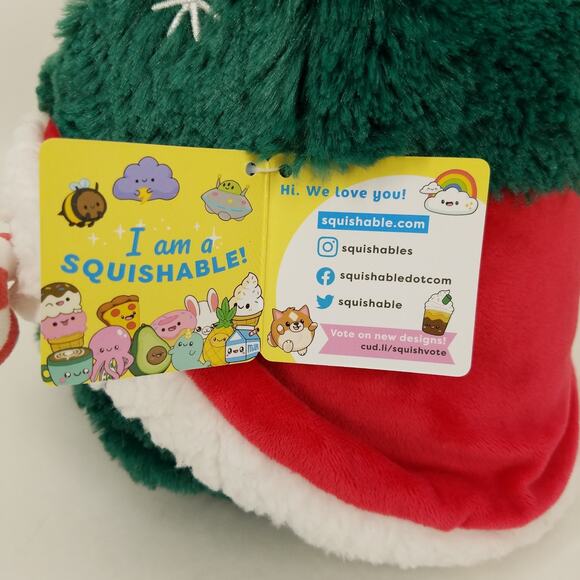 Squishable Mini Festive Reaper Plush Santa Hat Cape Candy Cane Stuffed Toy - Picture 7 of 12